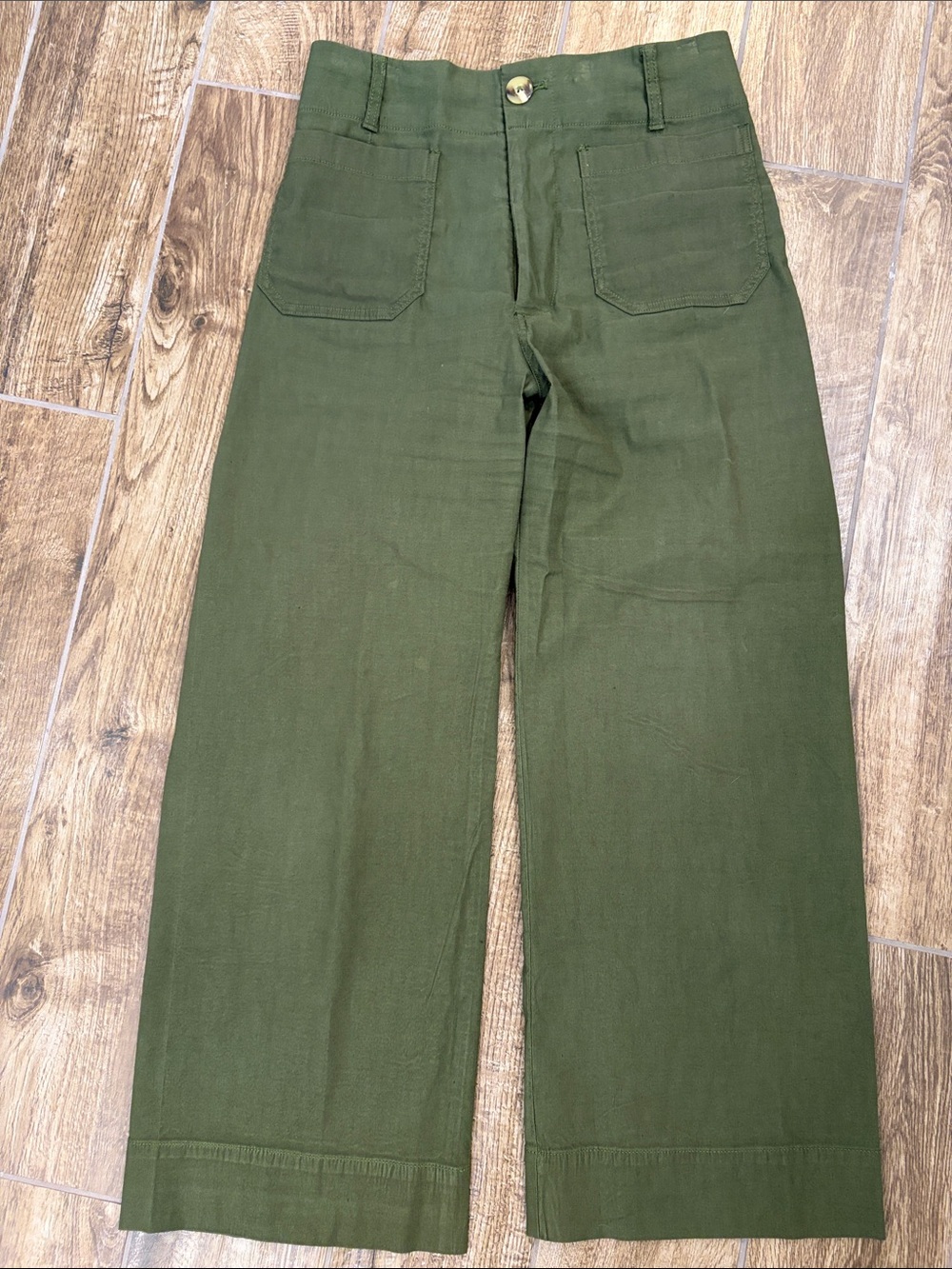 Anthropologie Maeve Collette Crop Wideleg Pants - Size 27 (4)
